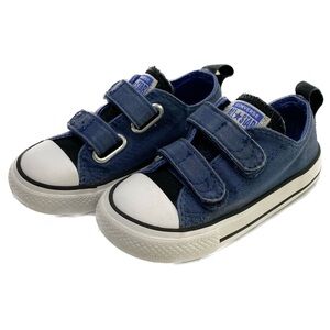 Converse Velcro navy blue & black Size 7C